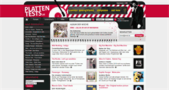 Desktop Screenshot of plattentests.de